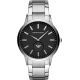 Emporio Armani Men's Watch Stainless steel Black Dial AR11118