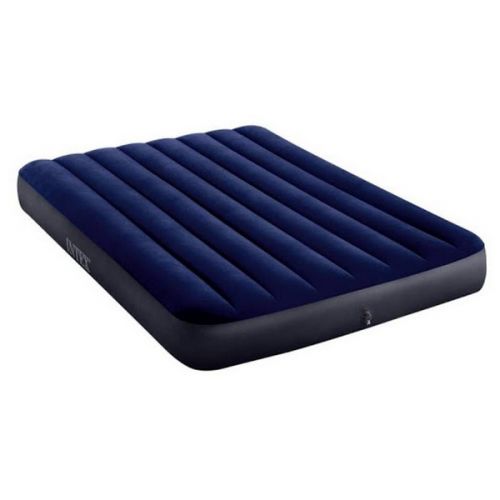 Надувной матрас intex classic downy airbed 64758 синий