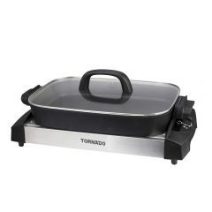 TORNADO Healthy Cooking Grill 1500 Watt Black x Stainless TCS-1500