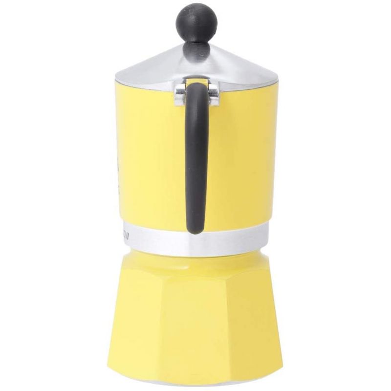 Bialetti Moka Rainbow Espresso Maker 3 Cups Yellow B 49