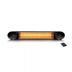 VEITO Wall Mounted Heater 2500 Watt with Remote Control Black BLADE S