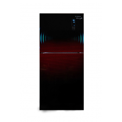 FRESH Refrigerator No Frost 376 L LG Compressor Cooling Dark Red Glass FNT-MR470YGQDR