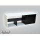 Wood & More TV Table 1 Door 120*44 cm White*Black TVT-1DR-120(WB)