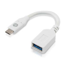 HP USB Type-C to USB-A Adaptor Cable 10 cm White HP011GBWHT0TW
