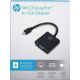 HP Mini DisplayPort to VGA Adapter Black 2UX10AA-ABB