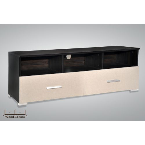 Wood & More TV Table 2 Lockers 140*35 cm Brown TVT-2Dr-140 BR