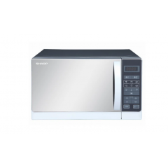 SHARP Microwave Solo 20 Litre, 800 Watt in Silver Color With 6 Cooking Menus R-20MR(S)