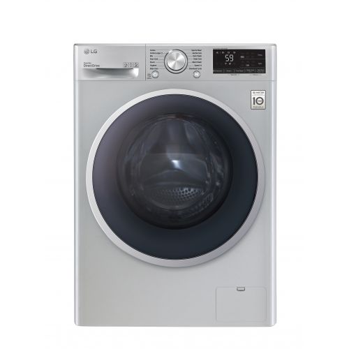 LG Washing Machine 8 Kg 1400 rpm With Steam Direct Drive 6 Motions Silver F4R5TYGSL