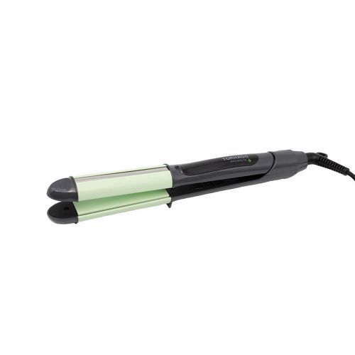 TORNADO Hair Straightener for Straightening and Curling with Avocado oil infused Plates Green*Gray Color TSL-ANG