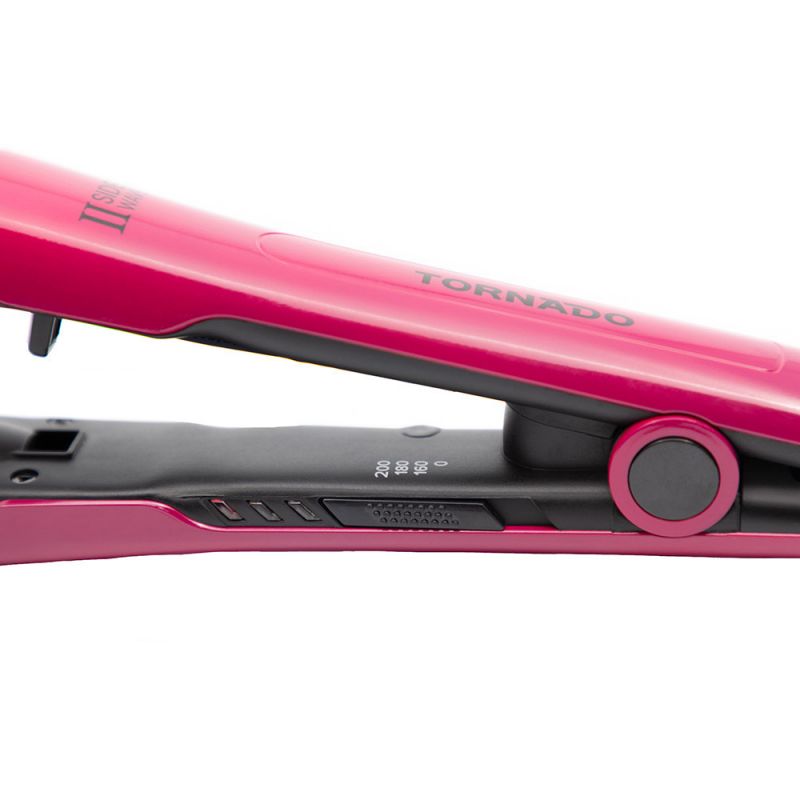 TORNADO Curling Iron for Waving hair with Ceramic Plates Maroon Color  TRY-2SM