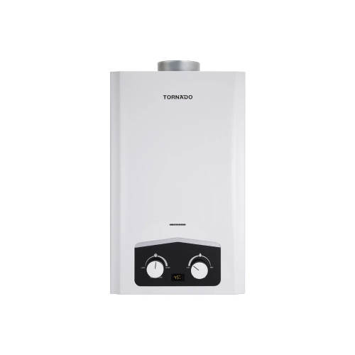 TORNADO Gas Water Heater 10 Litre Digital For Natural Gas In White Color GH-MP10N-A
