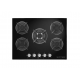 Ecomatic Built-In Crystal Hob 70 cm 5 Gas Burners Cast Iron Full Safety Black S707RC