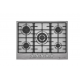 Ecomatic Built-In Hob 70 cm 5 Gas Burners Cast Iron Stainless S703C