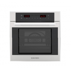 Ecomatic Built-in Electric Oven 60 cm With Grill & Fans Stainless 67 L Full Touch E6419TX