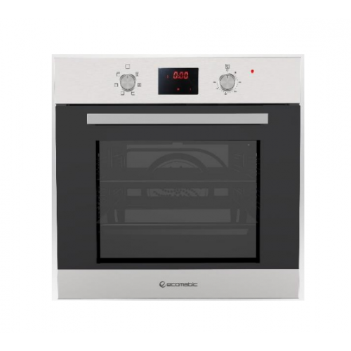 Ecomatic Built-in Gas Oven 60 cm With Gas Grill & Fans Stainless 67 L Touch Timmer E6406TD