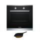 Bosch Built-In Electric Oven 60 cm 66 Liter With Grill and Fan Black Front: HBN301E6T
