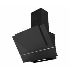 Ecomatic Kitchen Chimney Hood 60 cm 650 m3 / h Diagonal 3 Speeds Digital Touch With Remote Control Crystal Black H6106ZTS