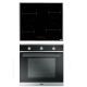 Franke Built-In Electric Hob 4 Burners 60 cm and Electric Oven 60 cm FHR 604 C T XS