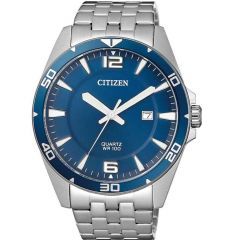 Citizen Watch for Men Stainless Steel Round Analog Blue Dial BI5058-52L