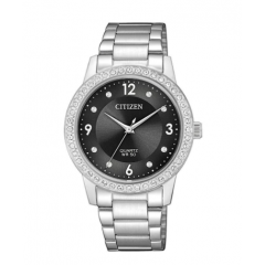 Citizen Wrist Watch for Women Stainless Steel Diameter 35 mm Silver Color EL3090-81H