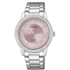 Citizen Wrist Watch for Women Stainless Steel Diameter 35 mm Silver Color EL3090-81X