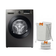 Samsung Washing Machine 8KG 1400RPM Digital Inverter Eco Bubble Steam Inox WW80TA046AX1AS