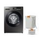 Samsung Washing Machine 9KG 1400RPM Digital Inverter Eco Bubble Steam Inox WW90TA046AX1AS