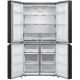 Gorenje Refrigerator 583 L No Frost Inverter 4 Doors Triple Zone Black NRM9181SB