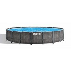 Intex Greywood Prism Frame Swimming Pool 549*122 cm Round with Filter Pump IX-26744