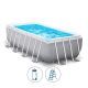 Intex Prism Frame Rectangular Swimming Pool 400*200*122 cm With Filter Blue IX-26790