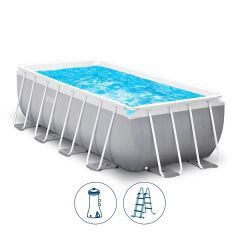 انتكس حمام سباحة مستطيل الشكل 400*200*122 سم مع فلتر لون