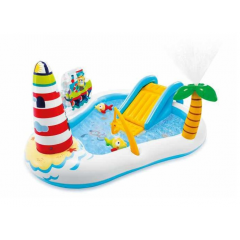 Intex CHILDREN'S INFLATABLE CENTER WITH A SLIDE FISHING 2.18 m*1.88 m*99 cm IX-57162