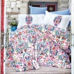 Family Bed Comforter Set Cotton Touch 3 Pieces Multi Color CCT_145
