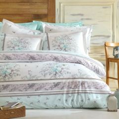 Family Bed Comforter Set 2 Pieces Cotton 100% Multi Color FF-1017