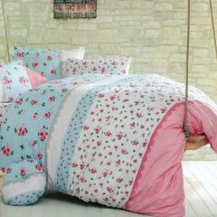 Family Bed Comforter Set 2 Pieces Cotton 100% Multi Color FF-1009