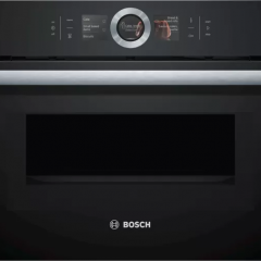 Bosch Built In Compact Oven With Microwave Function 60*45 Cm Black CMG636BB1
