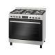 Bosch Cooker 90 * 60 cm 5 Burners 147 L Stainless Steel HIZ5G7W59S