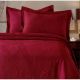 Family Bed Jacquard Cover Set 3 Pieces Burgundy CSTD_406