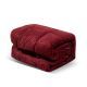 Family Bed Jacquard Comforter Set 3 Pieces Dark Red CJD_404