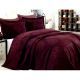 Family Bed Jacquard Comforter Set 3 Pieces Dark Red CJD_404