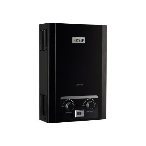 Passap Gas Water Heater 6L Digital Black WH06-BK