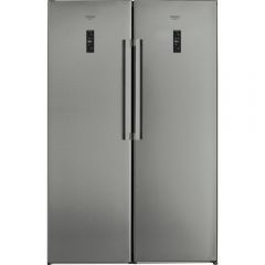 Ariston Twins Refrigerator 363 L One Door and FREEZER No Frost 7 Drawers Capacity 260 L Digital Stainless SH8 2D XROFD Twins