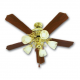 Fresh Victoria Decorative Ceiling Fan 52 Inch Brown Color Victorya-4474