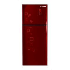 FRESH Refrigerator No Frost 397 L With LG Motor Red Glass FNT-MR470YGR 4K