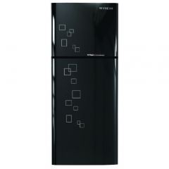 FRESH Refrigerator No Frost Mechanical 363 L With LG Motor Black Glass FNT-BR470KGB LG