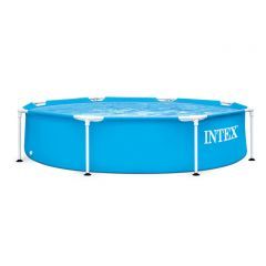 Intex Swimming Pool Round Shape 244*51cm Metal Frame Blue Color IX-28205