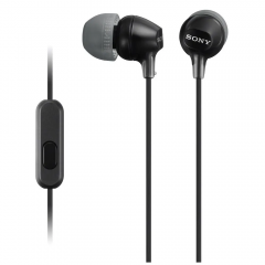 SONY In-Ear Wired Headphones With Microphone Black MDR-EX15AP/B