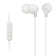 SONY In-Ear Wired Headphones With Microphone White MDR-EX15AP/W