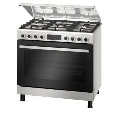 Bosch Cooker 90 * 60 cm 5 Burners Stainless Steel With Grill HGX5G7W59S