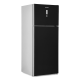 White Point Refrigerator Nofrost 525 Liters Touch Screen Black Glass Door WPR543DGB